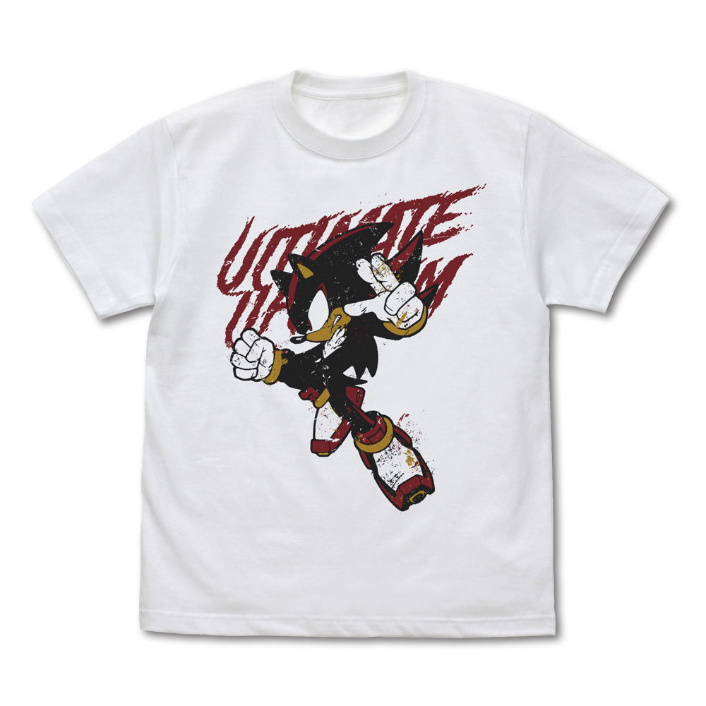 Sonic The Hedgehog Ultimate Lifeform Shadow T-shirt (White | Size XL)