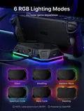 JSAUX 8-Port RGB Docking Station (Black) thumbnail 4