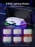 JSAUX 8-Port RGB Docking Station (White) thumbnail 7