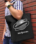 Sega Saturn Logo Large Tote Bag (Black) thumbnail 2