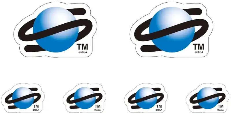 Sega Saturn Logo Mini Sticker Set image 1