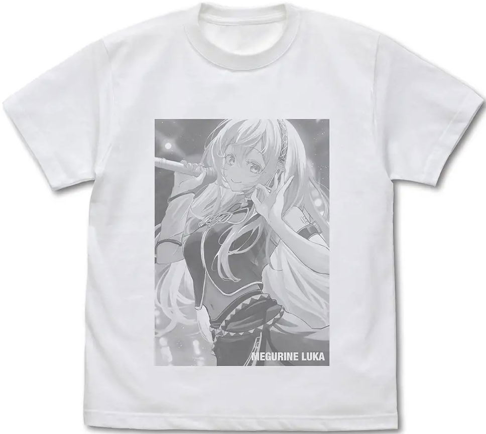 Megurine Luka T-shirt No_renor_en Ver. (White | Size M)