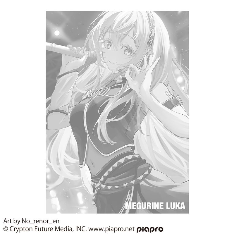 Megurine Luka T-shirt No_renor_en Ver. (White | Size M) image 2