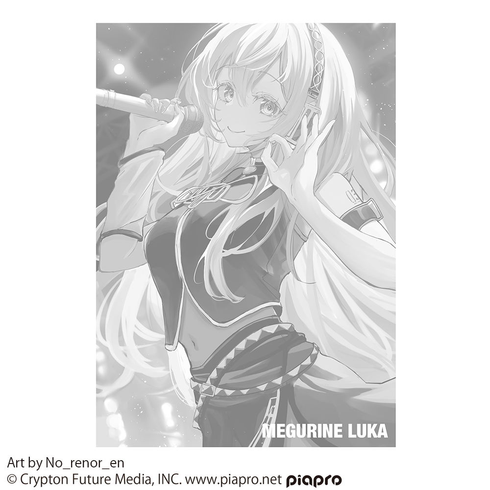 Megurine Luka T-shirt No_renor_en Ver. (White | Size S)