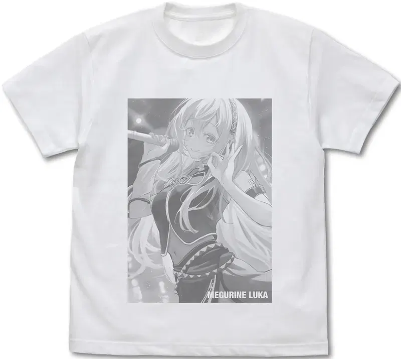Megurine Luka T-shirt No_renor_en Ver. (White | Size S) image 1