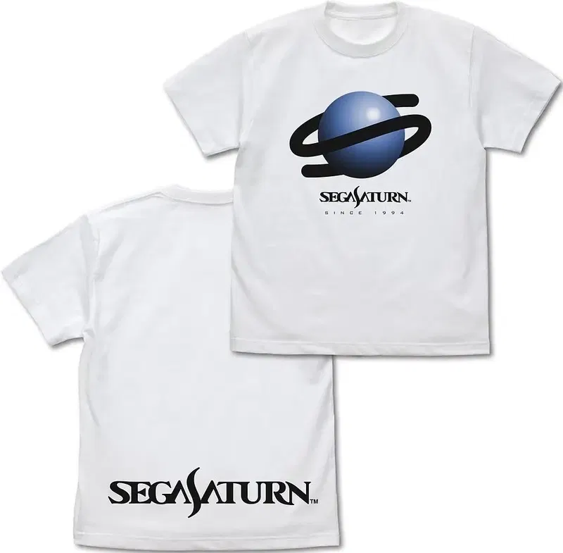 Sega Saturn Symbol T-shirt (White | Size S) image 1