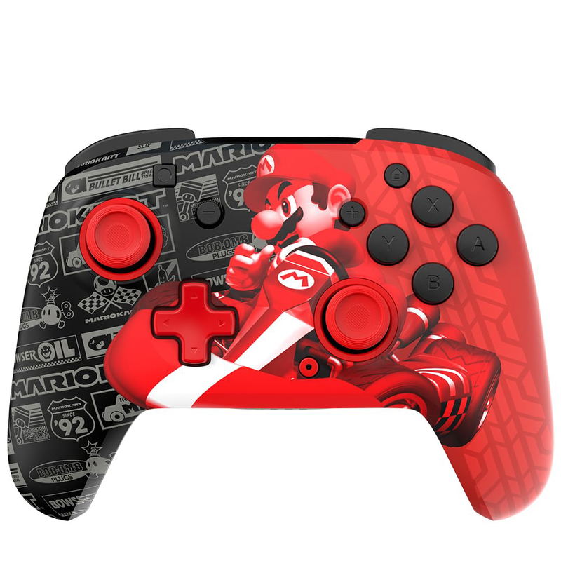 PDP Rematch Glow Wireless Controller for Nintendo Switch (Grand Prix Mario) image 1