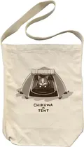 Yuru Camp Season 3 - Chikuwa In Tent Shoulder Tote Bag (Natural) thumbnail 1