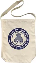 Yuru Camp Season 3 - Shima Rin Face Shoulder Tote Bag (Natural) thumbnail 1