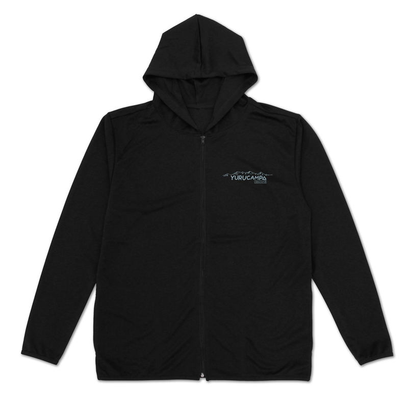 Yuru Camp Season 3 - Shima Rin Yuru Camp Thin Dry Hoodie (Black | Size M) image 2