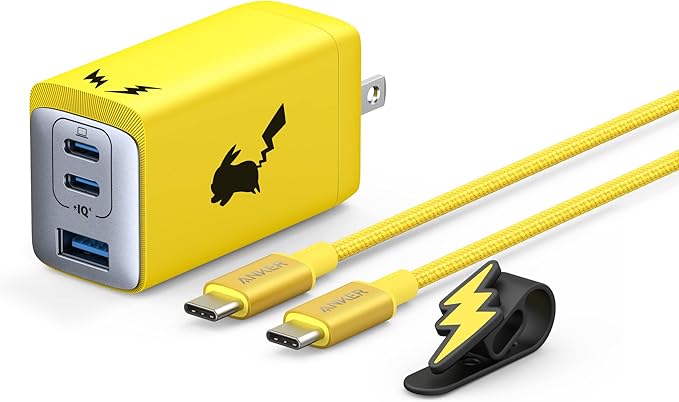 Anker USB PD Charger 65W, Pikachu Model image 1