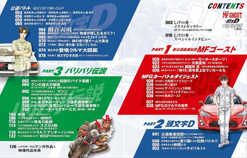 MF GHOST & Initial D & Bari Bari Densetsu Encyclopedia Japanese Masterpiece Manga Archive Series image 5