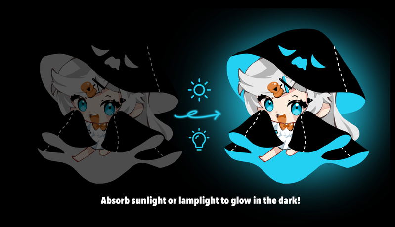 Obake Pam - Glow in the Dark Keychain (Halloween) image 2