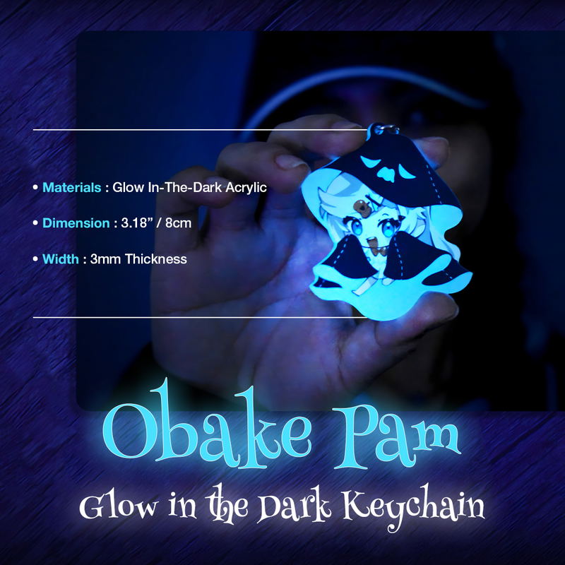 Obake Pam - Glow in the Dark Keychain (Halloween) image 3