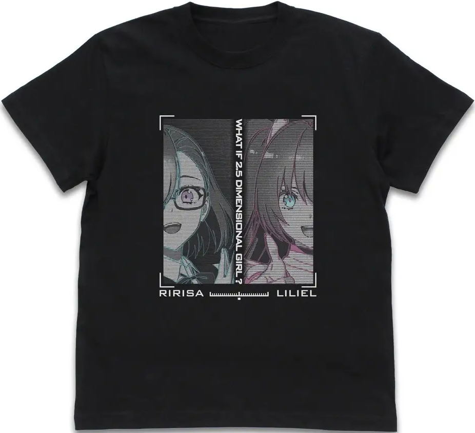 2.5 Dimensional Seduction - Ririsa And Liliel T-shirt (Black | Size M)