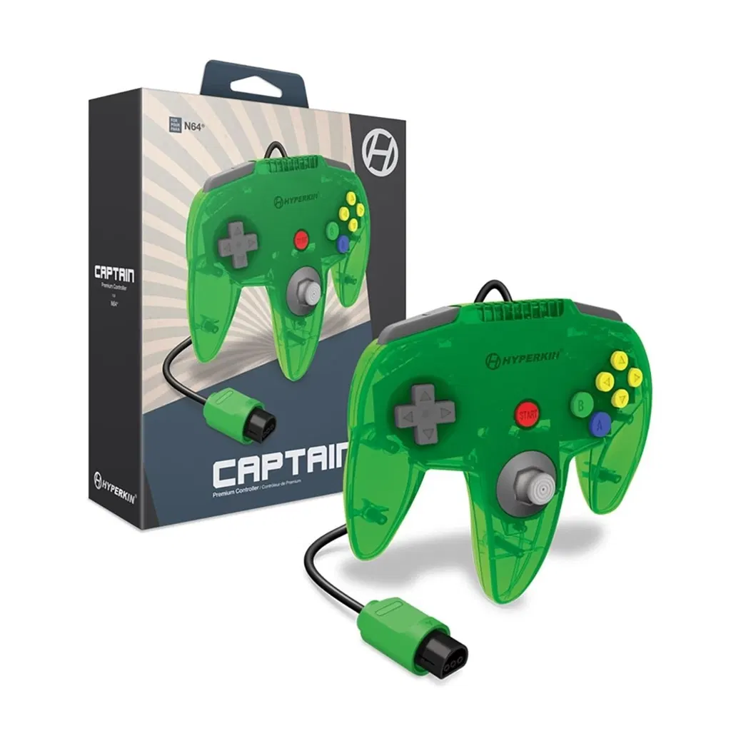 Hyperkin Captain Premium Controller (Hero Green) for Nintendo64