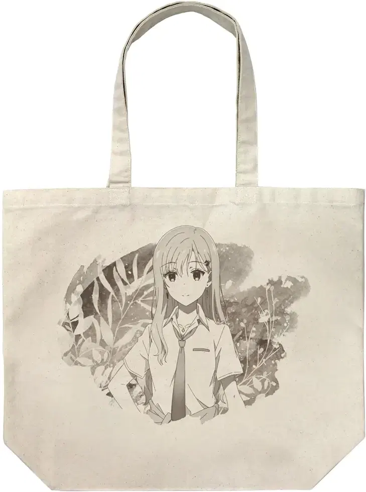 TV Anime Days With My Stepsister - Saki Ayase Watercolor Large Tote Bag (Natural) image 1