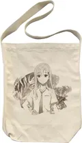 TV Anime Days With My Stepsister - Saki Ayase Watercolor Shoulder Tote Bag (Natural) thumbnail 1