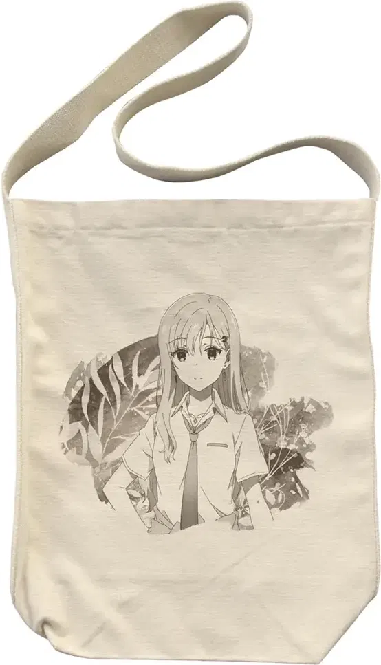 TV Anime Days With My Stepsister - Saki Ayase Watercolor Shoulder Tote Bag (Natural) image 1