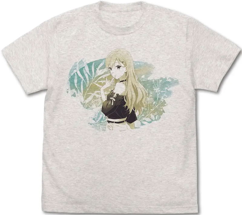 TV Anime Days With My Stepsister - Saki Ayase Watercolor T-shirt (Oatmeal | Size XL) image 1