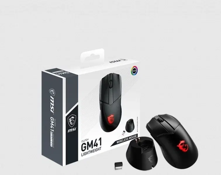 MSI Clutch GM41 Lightweight Wireless Gaming Mouse image 5