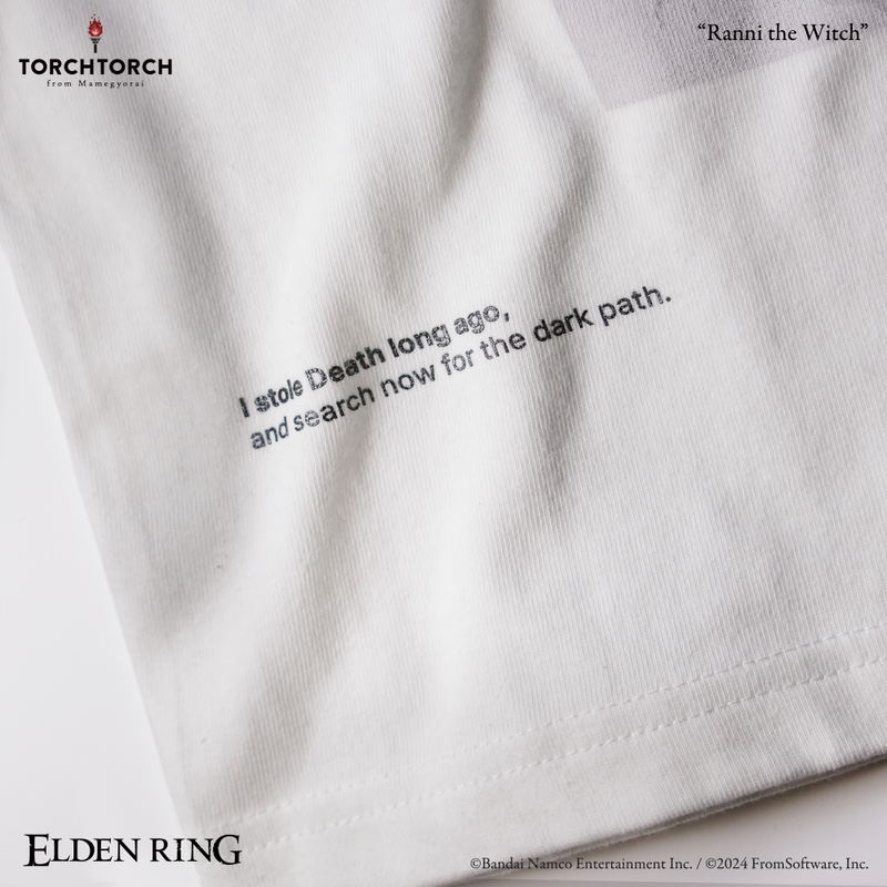 Elden Ring x Torch Torch / Ranni The Witch T-shirt (White | Size L) image 4