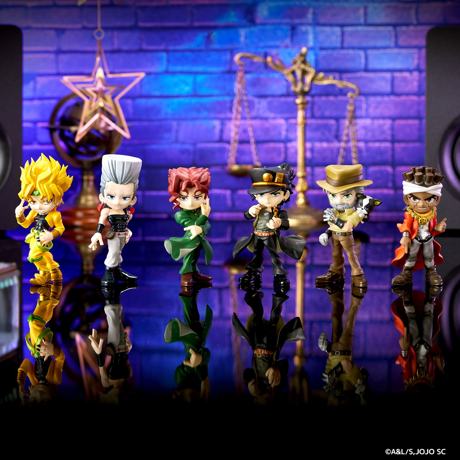 K*迎様 【まとめ売り】ジョジョ ドラゴンボール 他 プライズ フィギュア 13 PalVerse JoJo's Bizarre Adventure Stardust Crusaders (Set of 6
