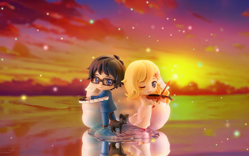 Qset+ Your Lie in April: Miyazono Kaori & Arima Kosei image 8