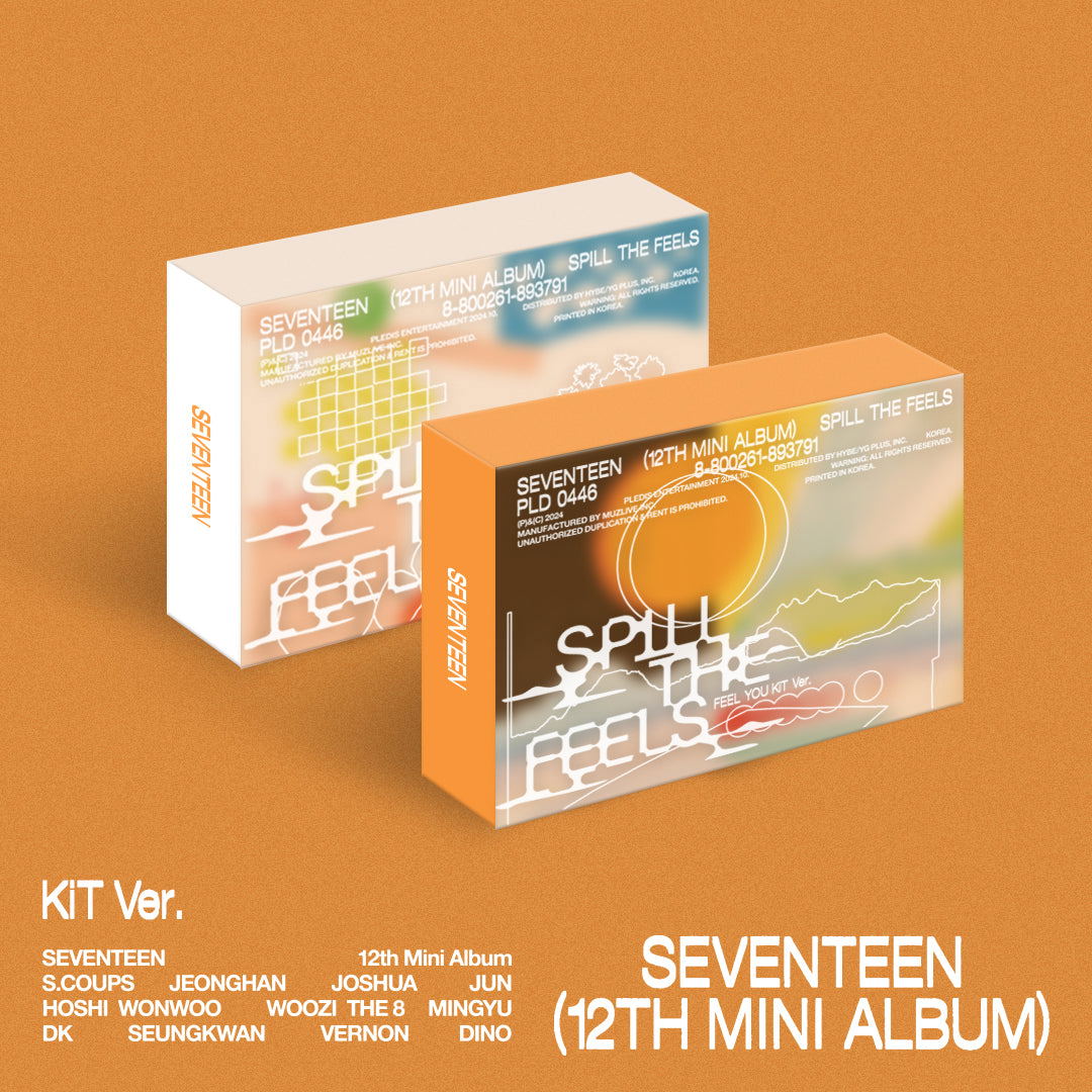 Seventeen 12th Mini Album Spill The Feels Kit Ver. (Random Ver