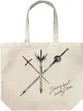 Magic Knight Rayearth - Light, Sea, And Wind Sword Large Tote Bag (Natural) thumbnail 1