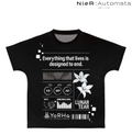 NieR:Automata Ver1.1a 2B Ani-Art Black Label Full Graphic T-shirt (Unisex | Size S) thumbnail 1
