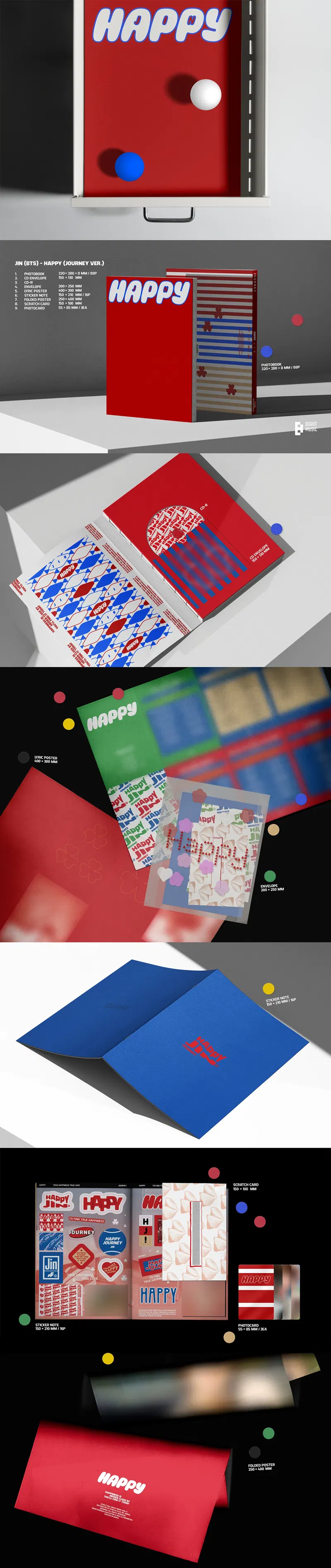 Jin - Happy / SOLO ALBUM image 2