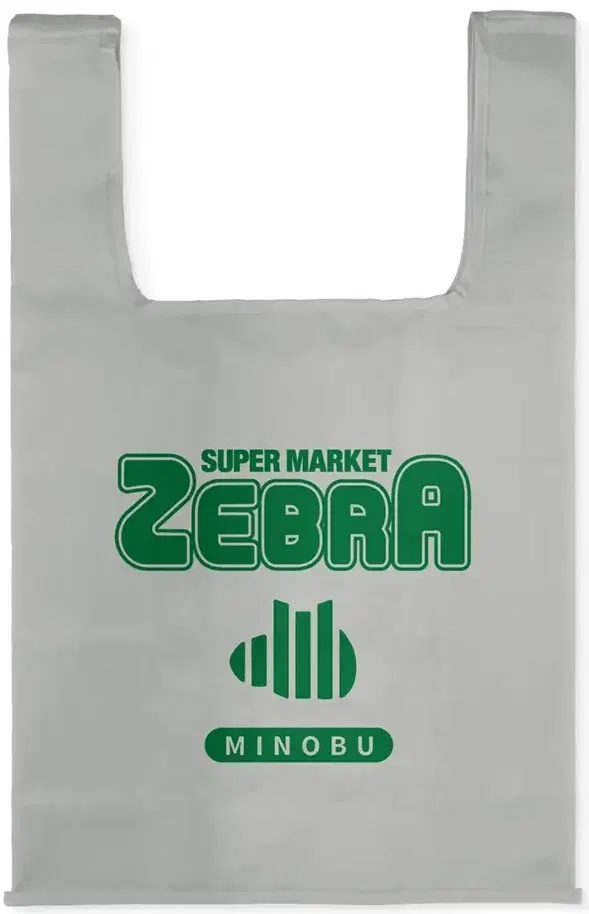 Yuru Camp Season 3 - Zebra Eco Bag (Gray) image 1