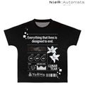 NieR:Automata Ver1.1a 9S Ani-Art Black Label Full Graphic T-shirt (Unisex | Size XL) thumbnail 1