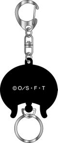 One Piece Hat Type Rubber Reel Key Chain Chopper thumbnail 2
