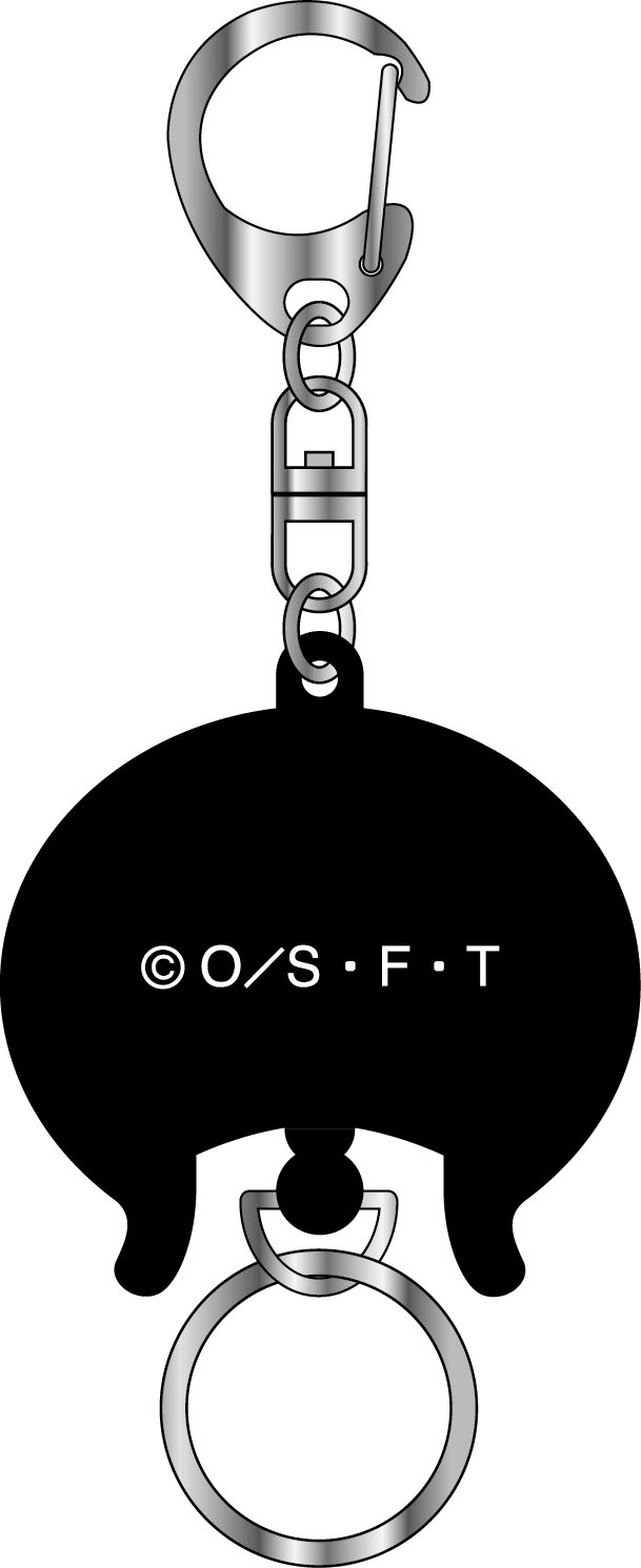 One Piece Hat Type Rubber Reel Key Chain Chopper image 2
