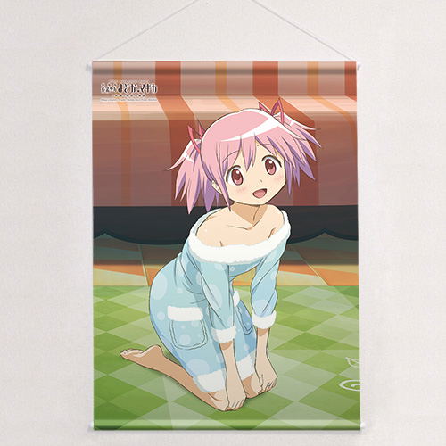 Puella Magi Madoka Magica The Movie New Feature: Rebellion Original Illustration B2 Tapestry Madoka / Room Wear W Suede (Re-run) image 1