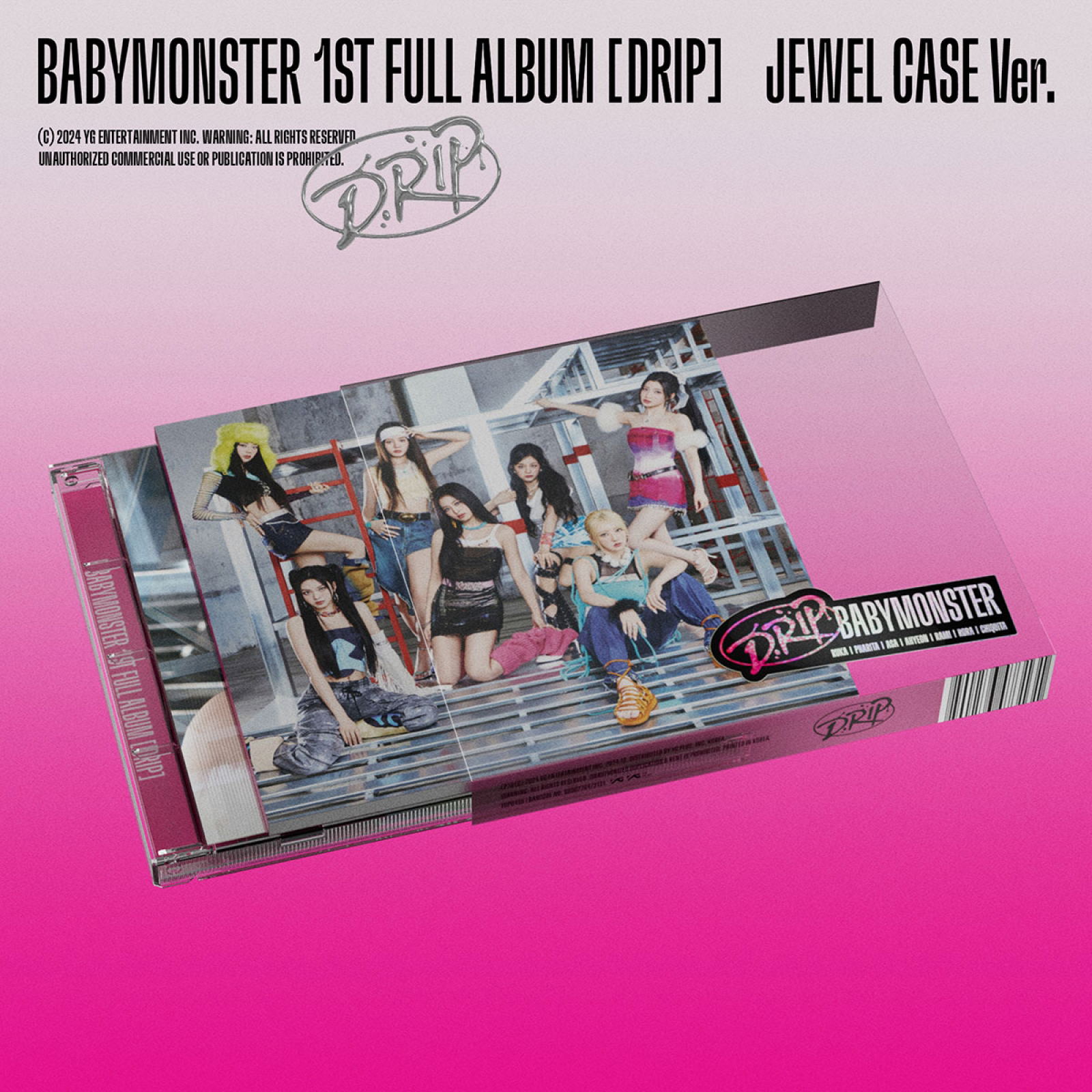 BABYMONSTER DRIP 1st FULL ALBUM JEWEL CASE Ver BABYMONSTER babymonster-drip-1st-full-album-jewel-case-ver-babymonster