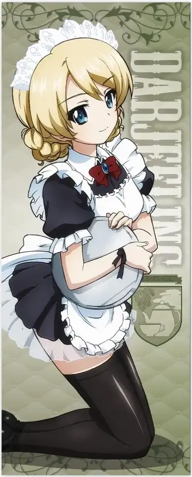 Darjeelingページ Girls Und Panzer Das Finale - Darjeeling Hybrid Face Towel Maid Ver.