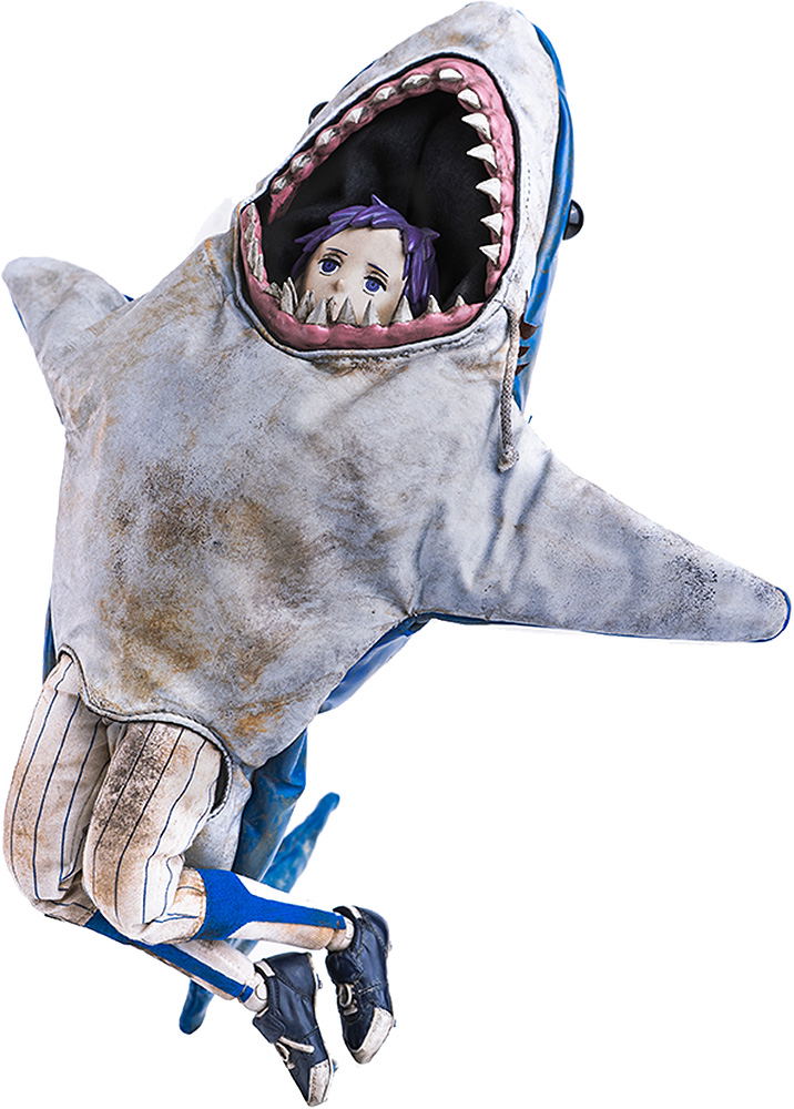 FigZero Dorohedoro 1/6 Scale Articulated Figure: Ebisu (Peace Sharks Mascot Version) image 1