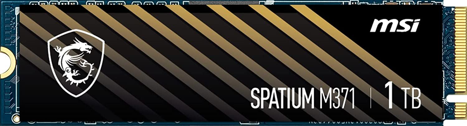 MSI Spatium M371 NVMe, M.2 2280 (1TB) for Laptop, Desktop