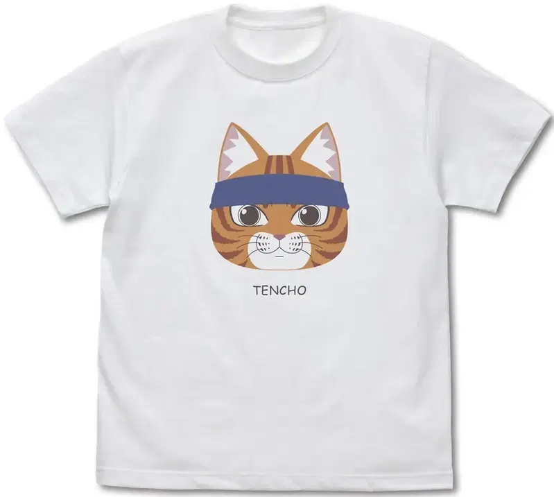TV Anime Ramen Akaneko - Bunzo's Tencho T-shirt (White | Size S) image 1