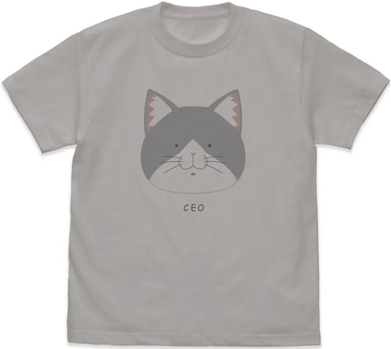 TV Anime Ramen Akaneko - Sasaki's CEO T-shirt (Light Gray | Size L) image 1
