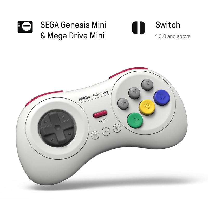 8Bitdo M30 2.4G Wireless Gamepad (White) image 2
