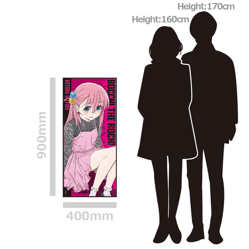 Bocchi The Rock! Character Large Towel Gotoh Hitori Original Illustration image 3