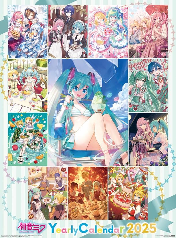 Hatsune Miku 2025 Wall Calendar image 1