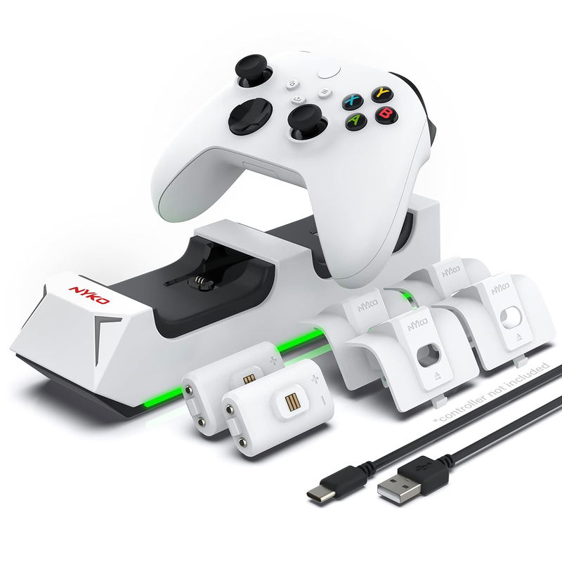 Nyko Charge Base Plus for use with Xbox One (White) image 2