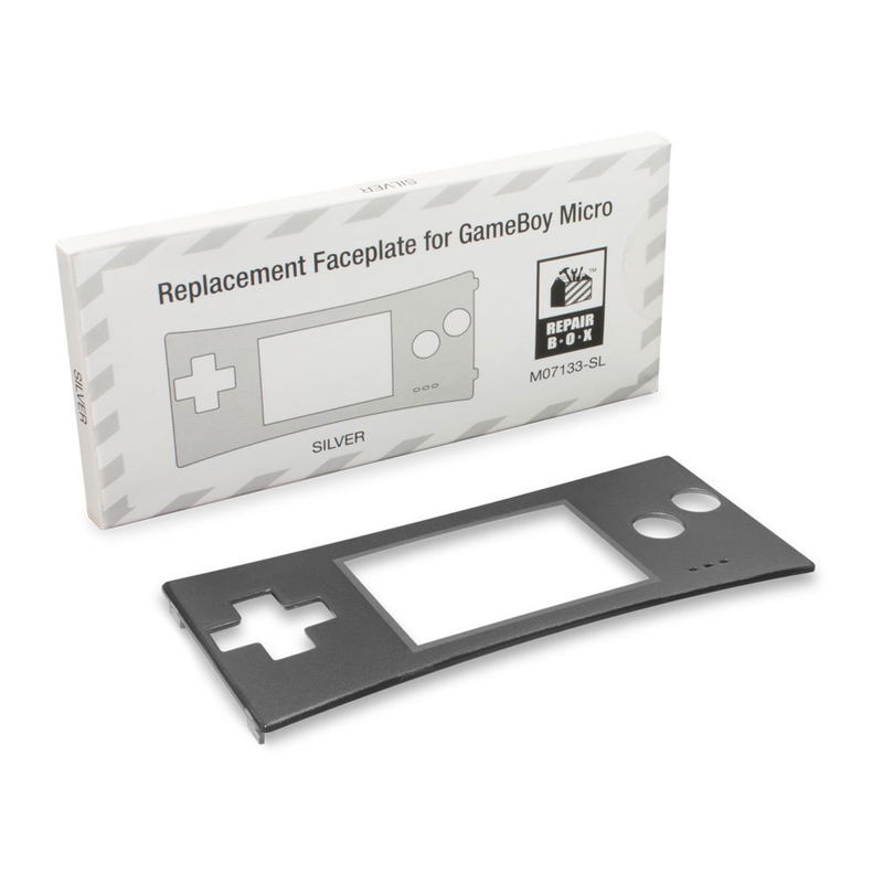 RepairBox Faceplate for Game Boy Micro (Silver) image 1