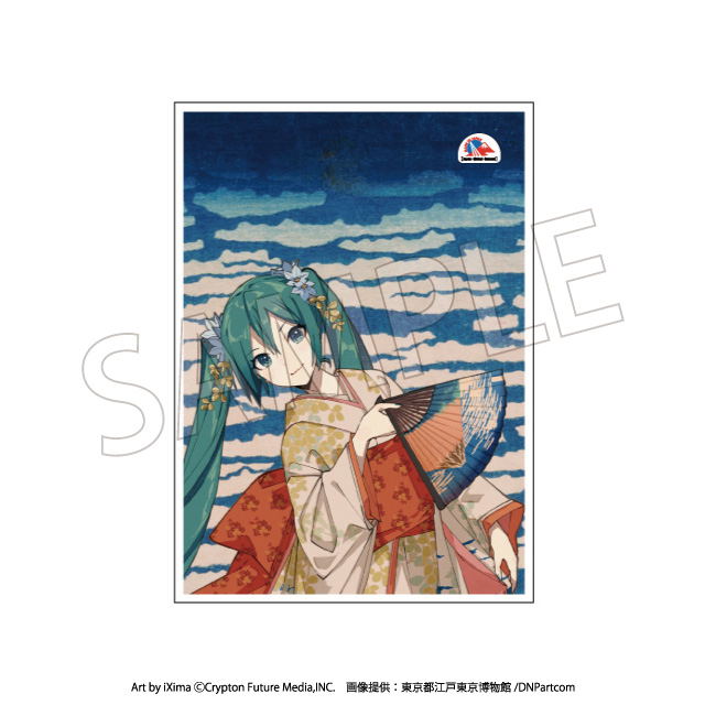 ポスター GODDESS OF THE WIND Hokusai Katsushika x Hatsune Miku B2 Cloth Poster Thirty-six Views