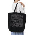 Legend Of Heavenly Sphere Shurato - Eight Guardians Large Tote Bag (Black) thumbnail 2